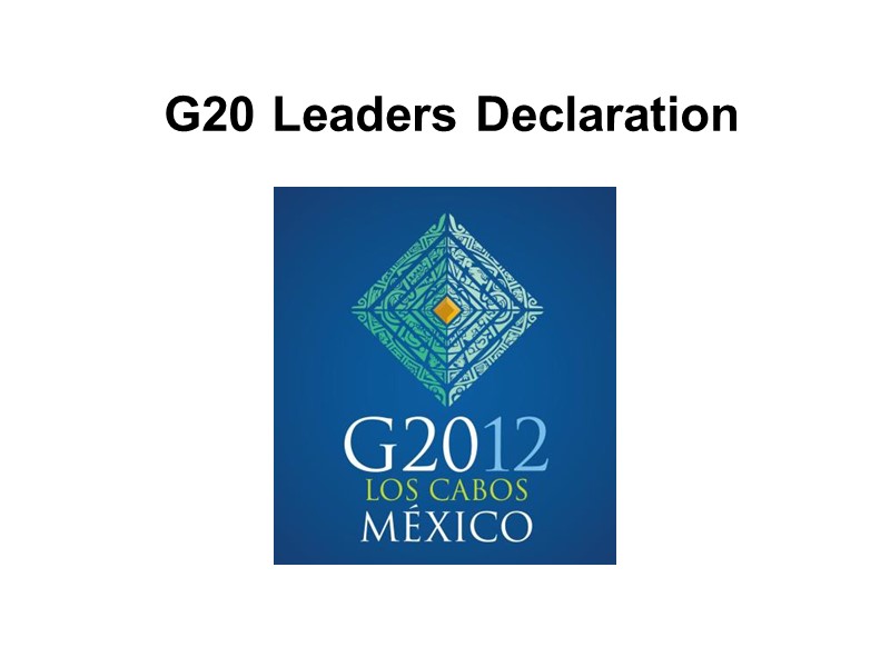 G20 Leaders Declaration